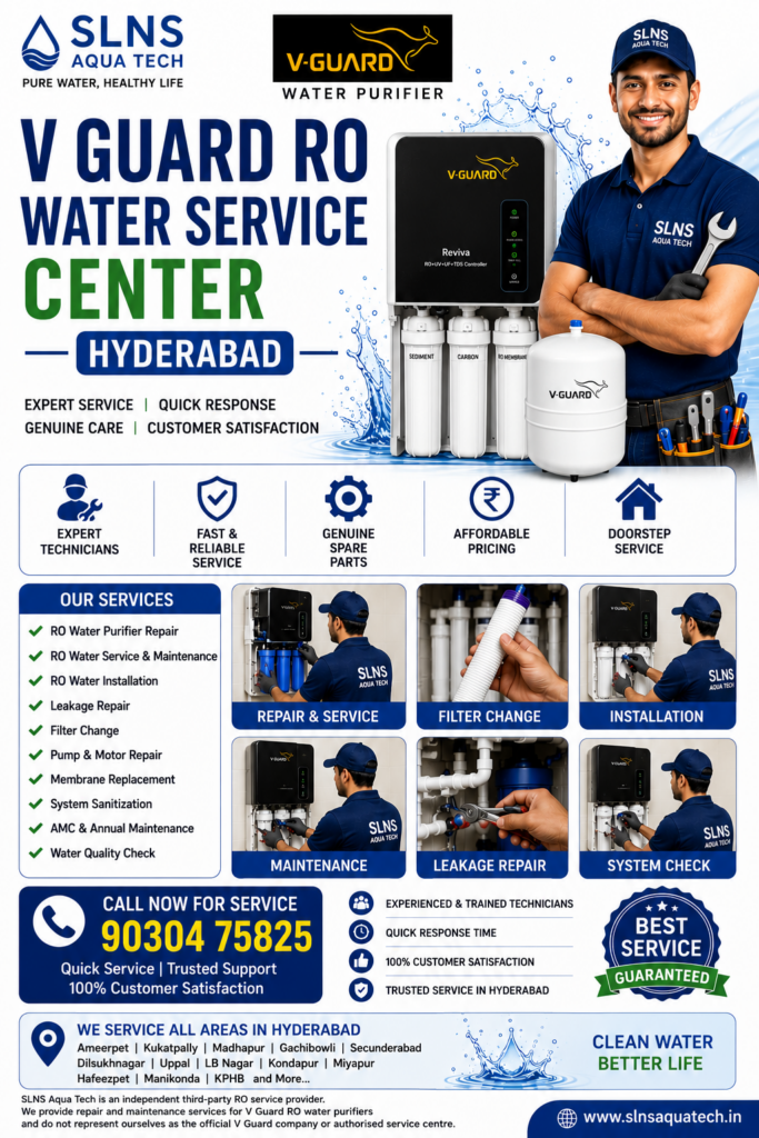 V Guard RO Water Service Hyderabad